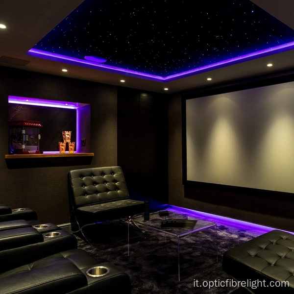 Bagliore laterale del cavo in fibra ottica PMMA