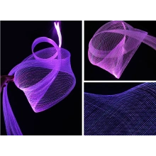 LED Luminous optical fiber mesh, light kits
