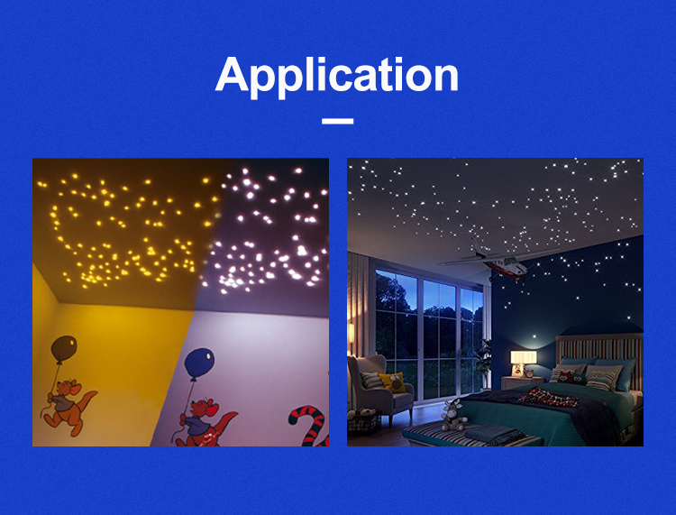 ฝ้าเพดานไฟเบอร์ออปติกสำหรับห้องประสาทสัมผัส Fiber Optic Star Ceiling For Sensory Room