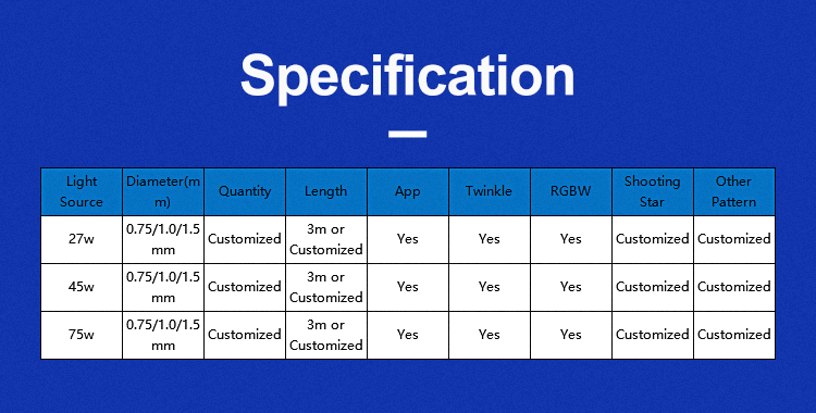 Fiber Optic Star Ceiling Fiber Optic Star Ceiling